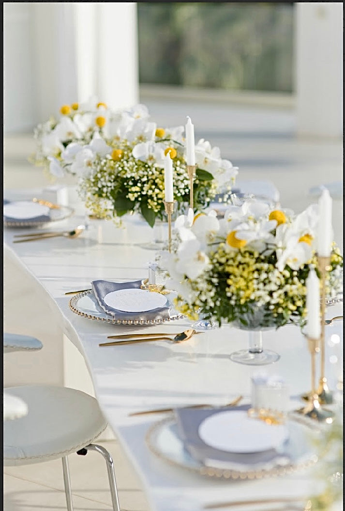 BELMONT GLASS CHARGER PLATES Bliss Rentals & Events