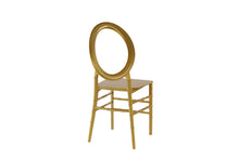 Load image into Gallery viewer, O back gold chiavari chair