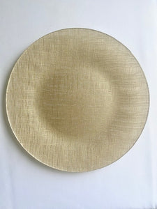 Linen charger plate