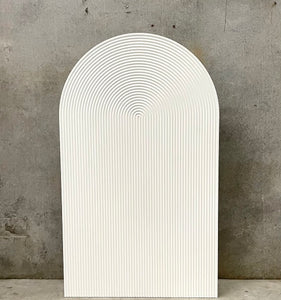 8FT white Ripple wall