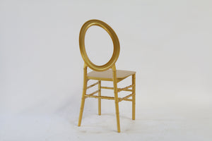 O back gold chiavari chair