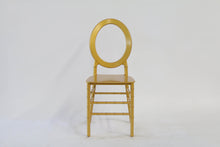 Load image into Gallery viewer, O back gold chiavari chair
