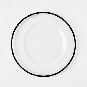 RIMMED GLASS CHARGER PLATES
