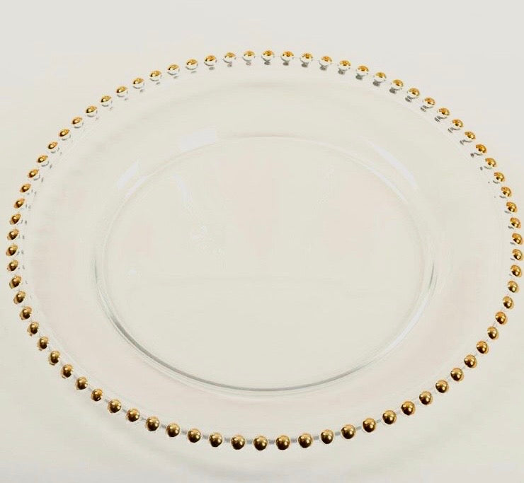 BELMONT GLASS CHARGER PLATES