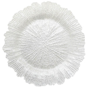 REEF GLASS CHARGER PLATES
